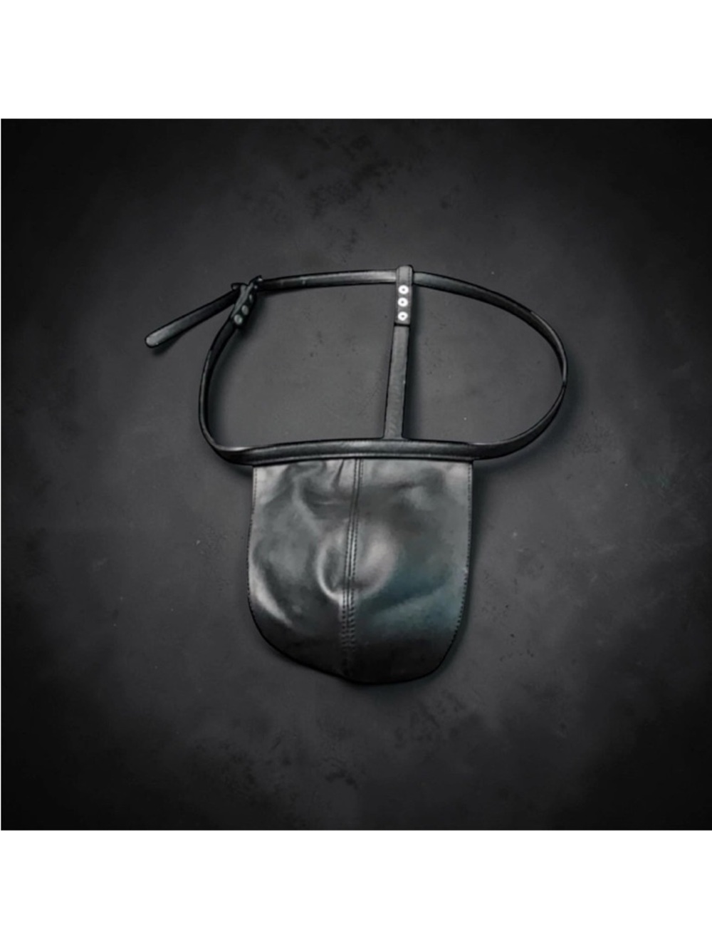 Black Leather Waist Pouch